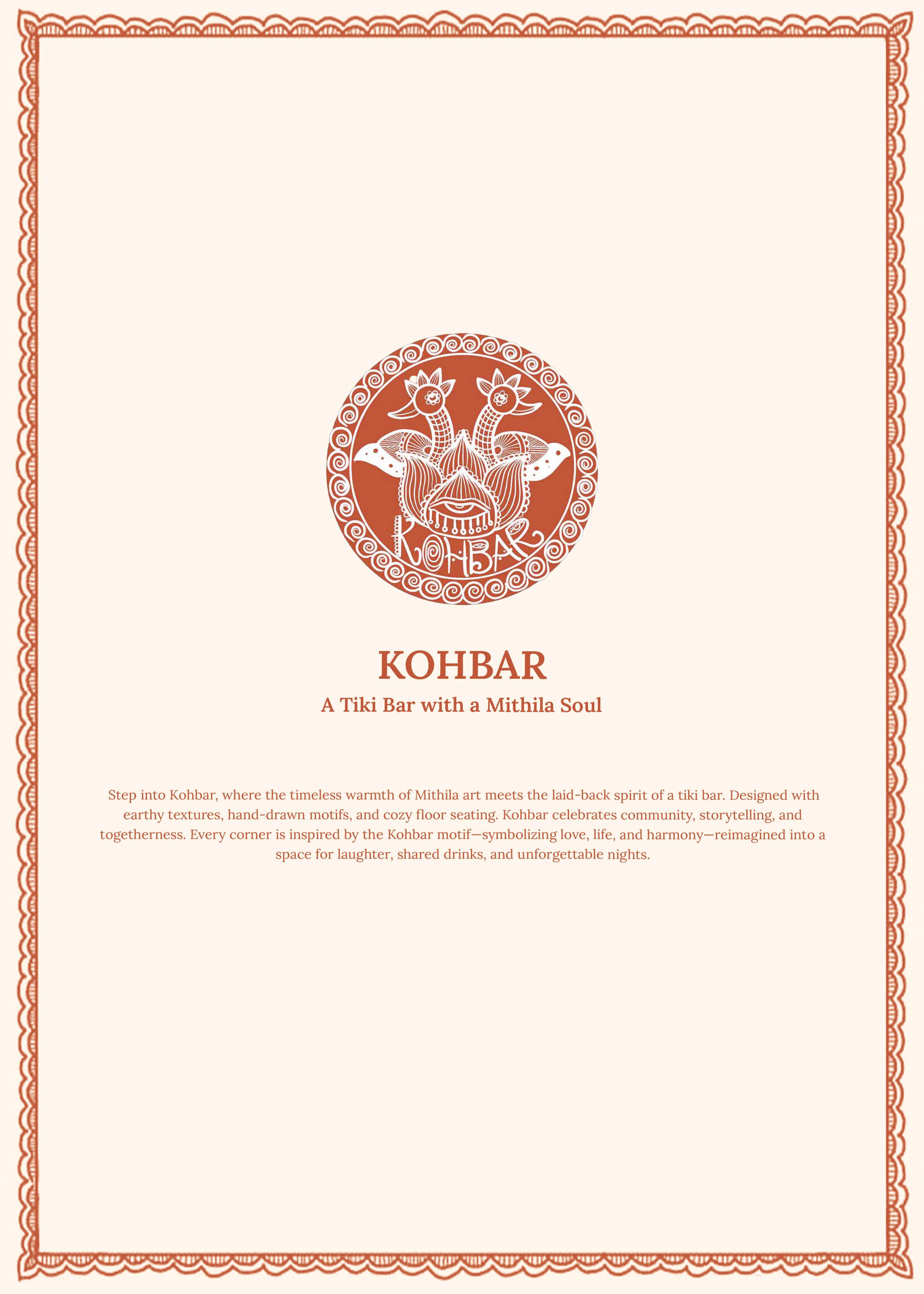 KohBar Food Menu preview — view the full menu