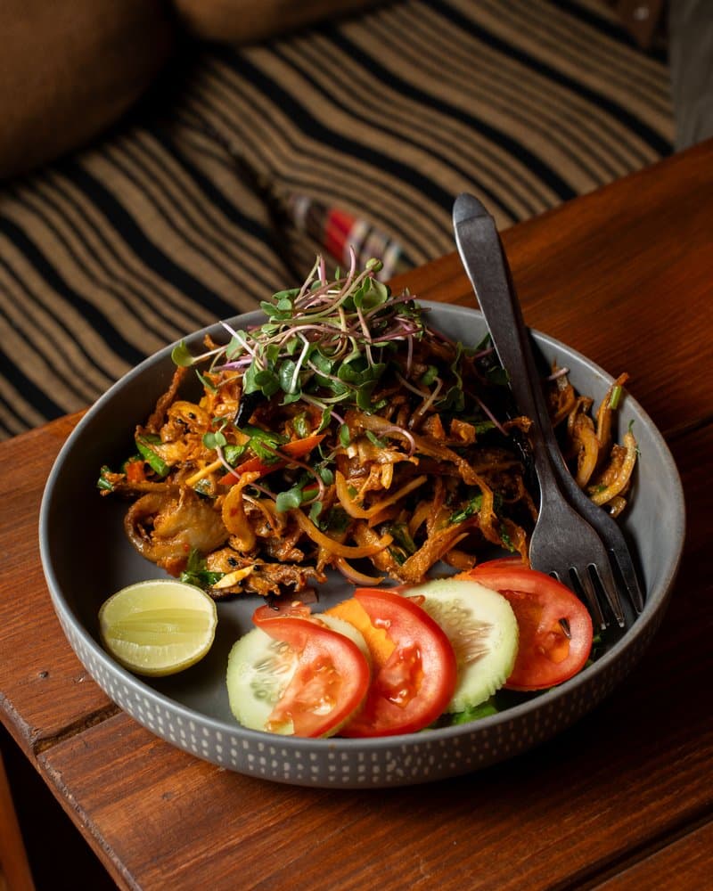 Mushroom Choila at Koh Bar Thamel Kathmandu