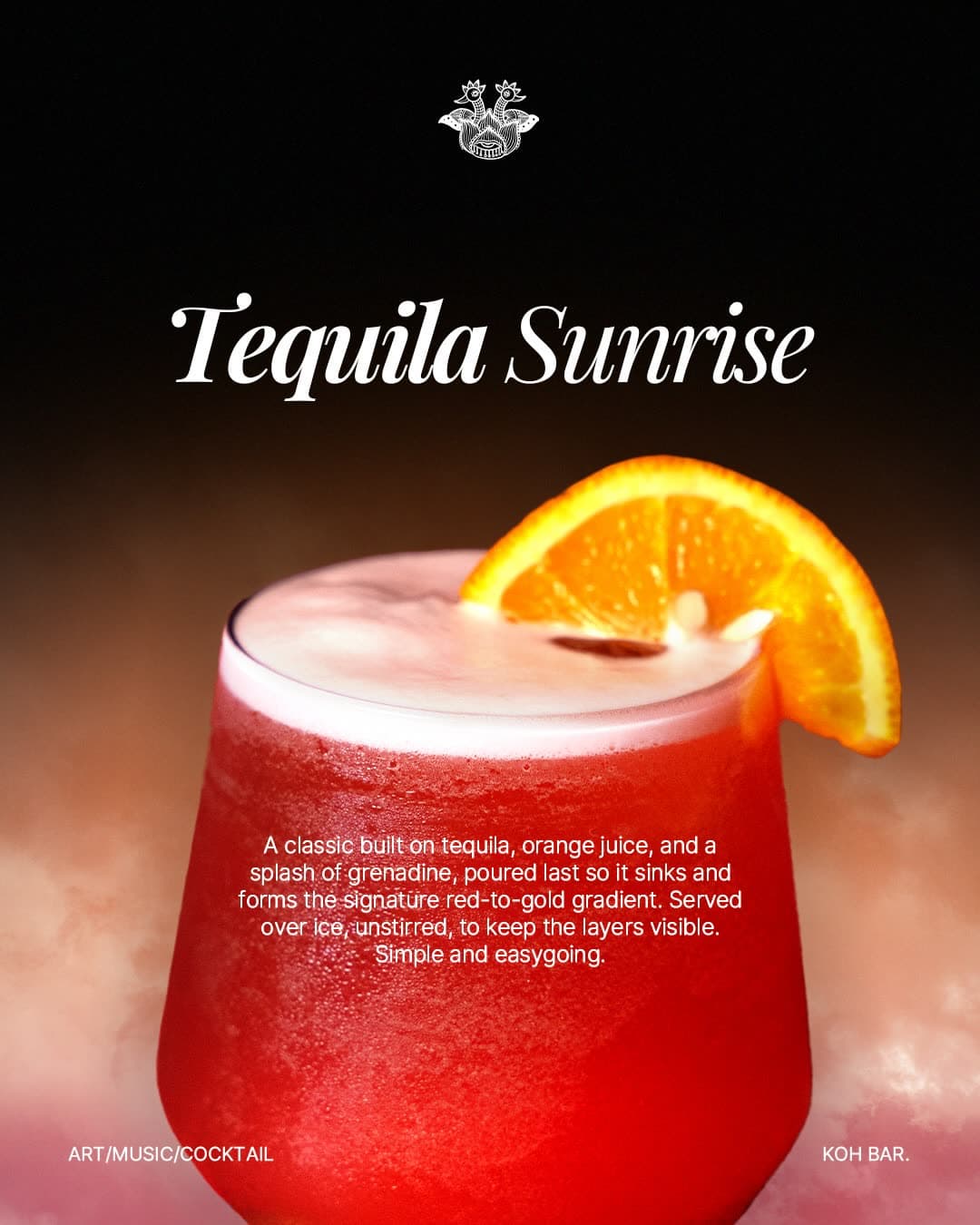 KohBar Tequila Sunrise artwork